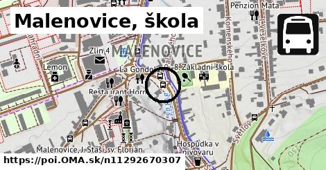 Malenovice, škola