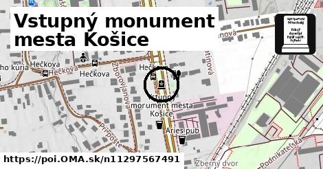 Vstupný monument mesta Košice