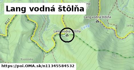 Lang vodná štôlňa