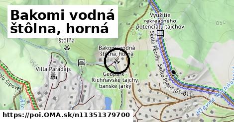 Bakomi vodná štôlna, horná