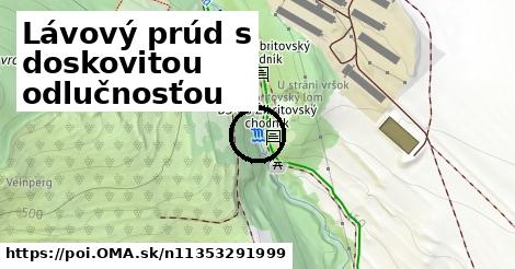 Lávový prúd s doskovitou odlučnosťou