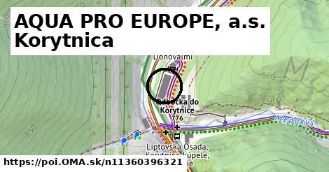 AQUA PRO EUROPE, a.s. Korytnica