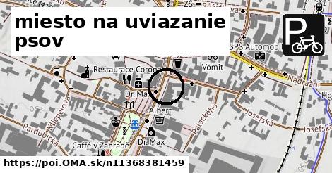 miesto na uviazanie psov