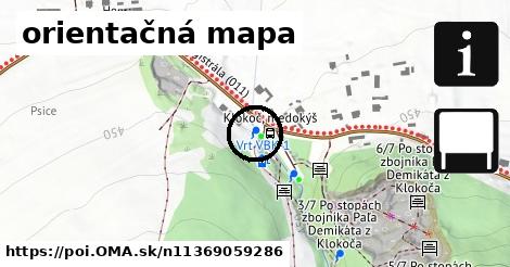 orientačná mapa