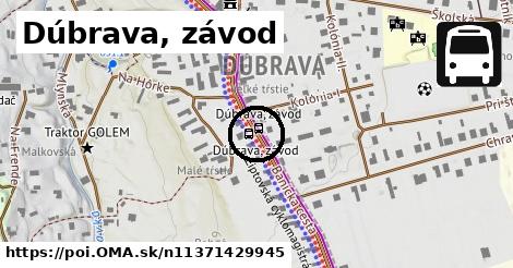 Dúbrava, závod