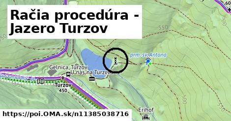 Račia procedúra - Jazero Turzov