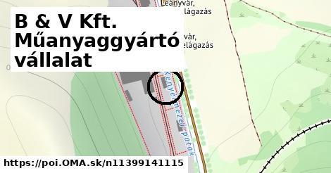 B & V Kft. Műanyaggyártó vállalat