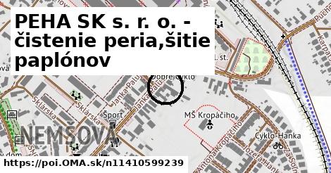 PEHA SK s. r. o. - čistenie peria,šitie paplónov