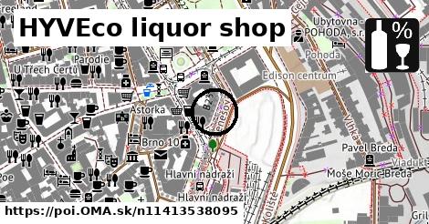 HYVEco liquor shop