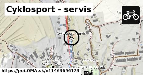 Cyklosport - servis