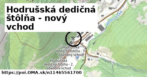 Hodrušská dedičná štôlňa - nový vchod