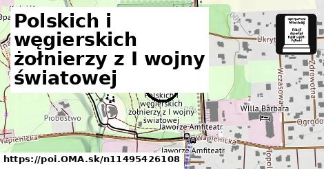 Polskich i węgierskich żołnierzy z I wojny światowej