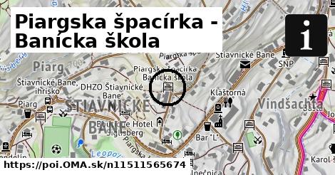 Piargska špacírka - Banícka škola