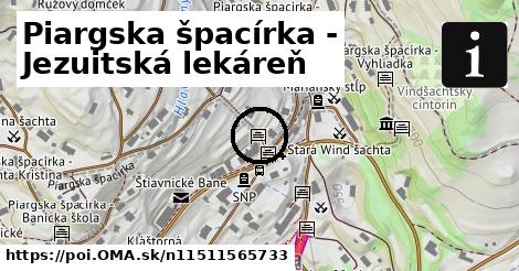 Piargska špacírka - Jezuitská lekáreň