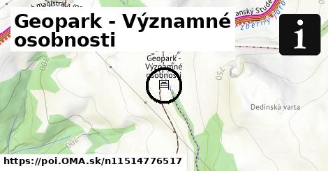 Geopark - Významné osobnosti