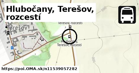 Hlubočany, Terešov, rozcestí