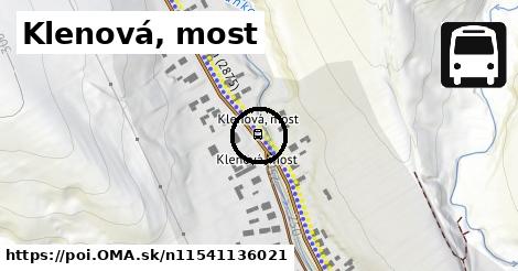 Klenová, most