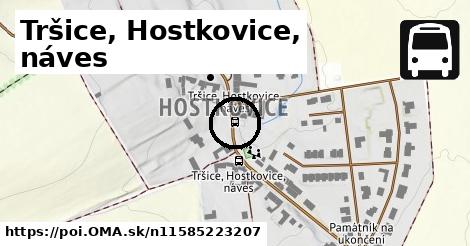 Tršice, Hostkovice, náves