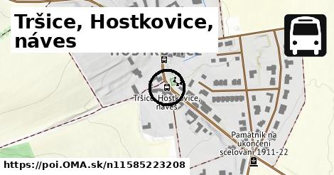 Tršice, Hostkovice, náves