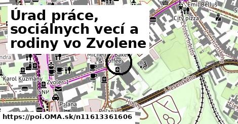 Úrad práce, sociálnych vecí a rodiny vo Zvolene