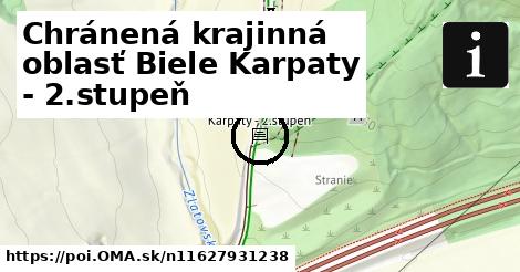 Chránená krajinná oblasť Biele Karpaty - 2.stupeň