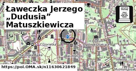 Ławeczka Jerzego „Dudusia” Matuszkiewicza