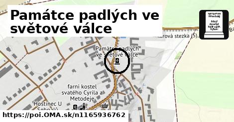 Památce padlých ve světové válce