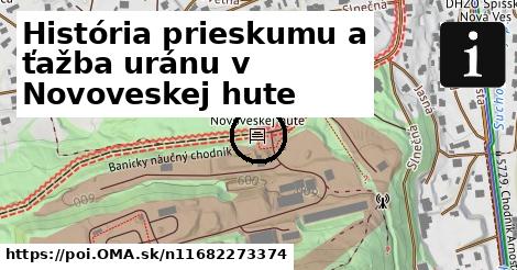 História prieskumu a ťažba uránu v Novoveskej hute