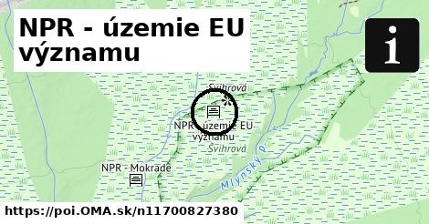 NPR - územie EU významu