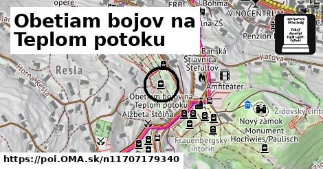 Obetiam bojov na Teplom potoku