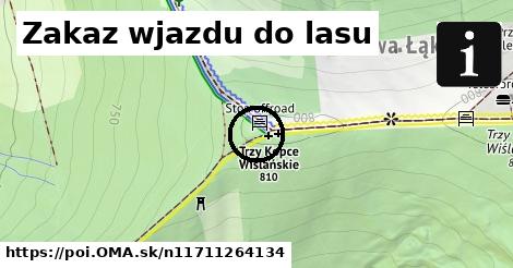 Zakaz wjazdu do lasu