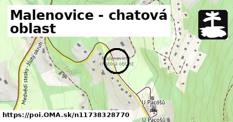 Malenovice - chatová oblast