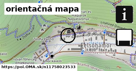 orientačná mapa