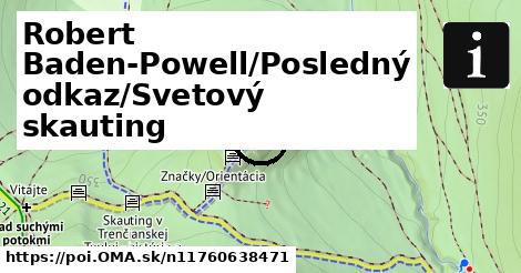 Robert Baden Powell/Posledný odkaz/Svetový skauting