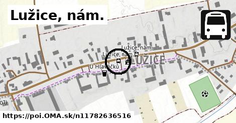 Lužice, nám.