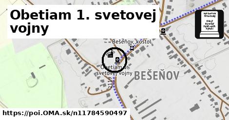 Obetiam 1. svetovej vojny