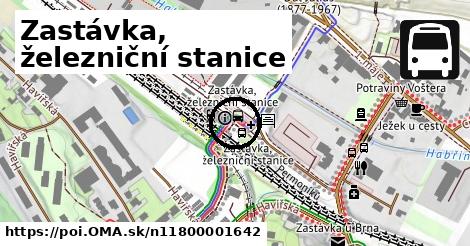 Zastávka, železniční stanice