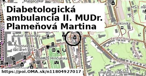 Diabetologická ambulancia II. MUDr. Plameňová Martina