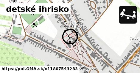 detské ihrisko