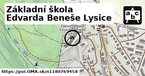 Základní škola Edvarda Beneše Lysice