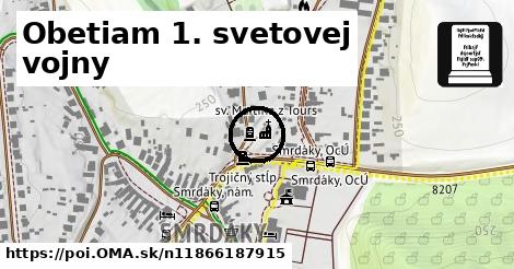 Obetiam 1. svetovej vojny