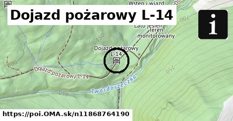 Dojazd pożarowy L-14