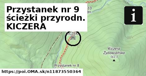 Przystanek nr 9 ścieżki przyrodn. KICZERA