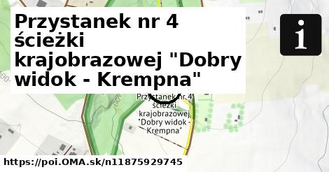 Przystanek nr 4 ścieżki krajobrazowej "Dobry widok - Krempna"