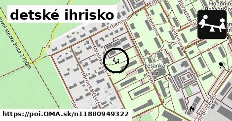 detské ihrisko