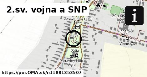 2.sv. vojna a SNP