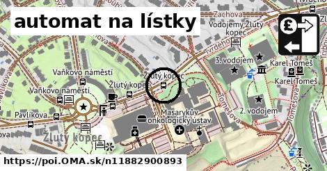 automat na lístky