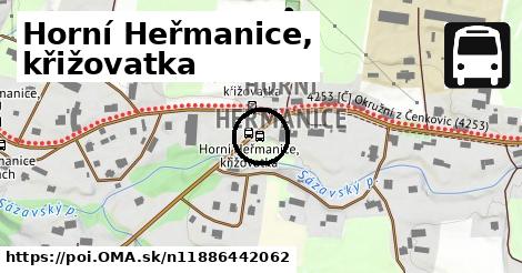 Horní Heřmanice, křižovatka