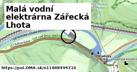 Malá vodní elektrárna Zářecká Lhota