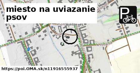 miesto na uviazanie psov